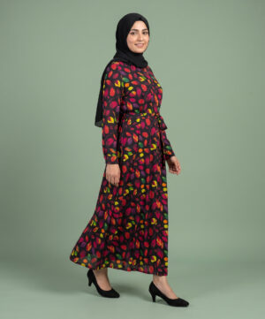 Lawn Front Open Printed Frock