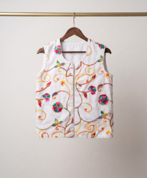 Lawn Embroidered Waist Coat