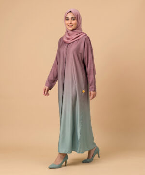 Tie & Dye Front Open Abaya