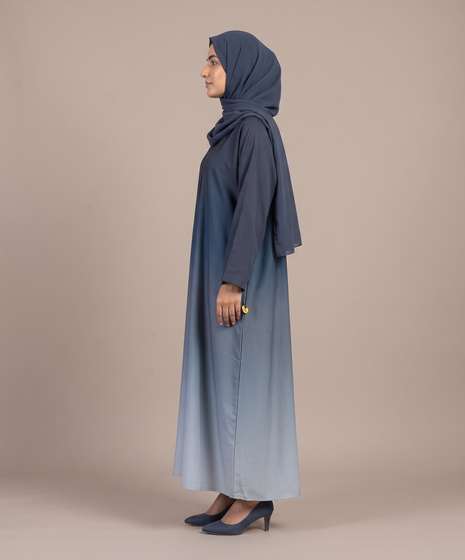 Tie & Dye Front Open Abaya - Image 18