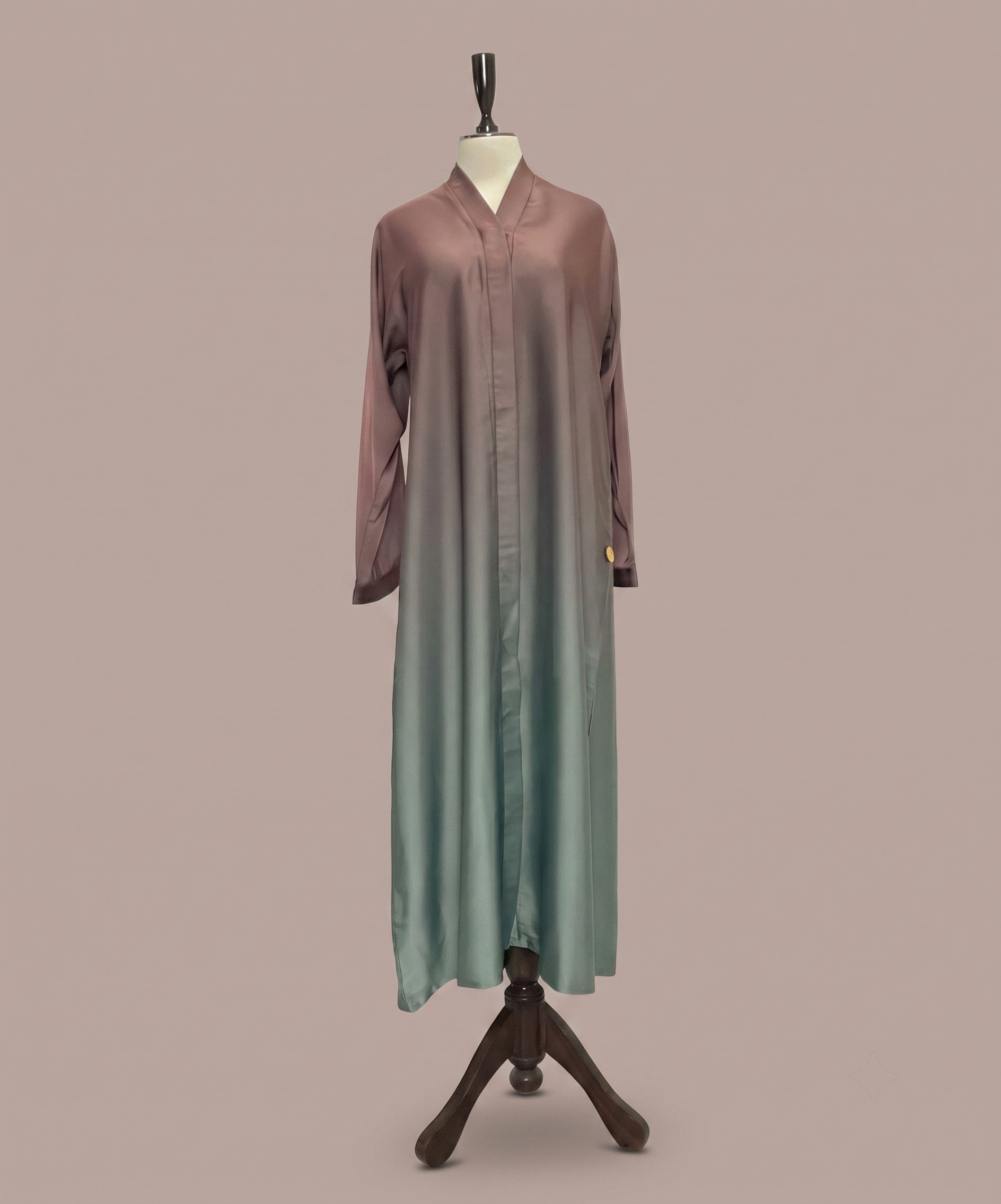 Tie & Dye Front Open Abaya - Image 5
