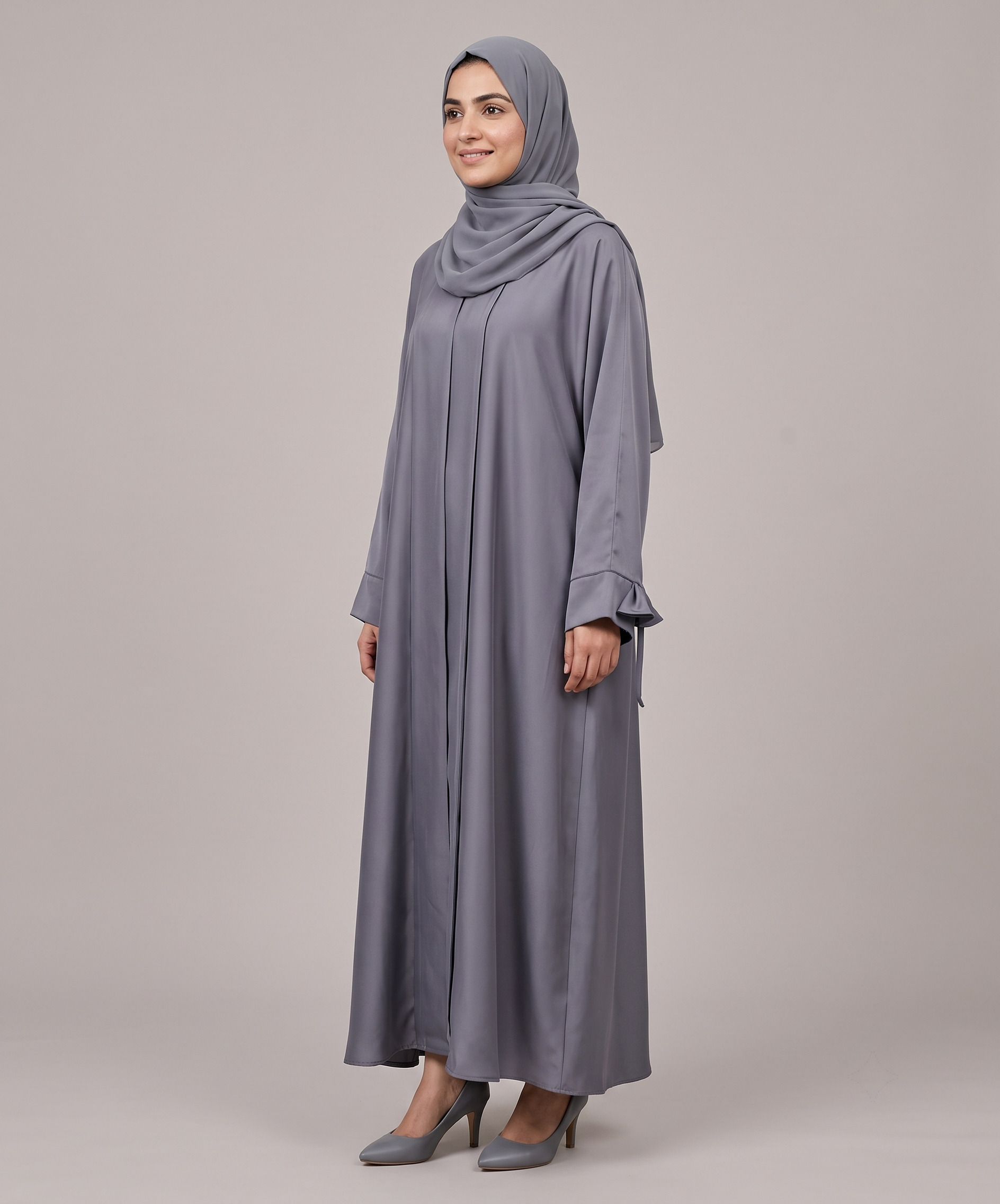 Zoom Nida Front Closed Abaya - Image 6
