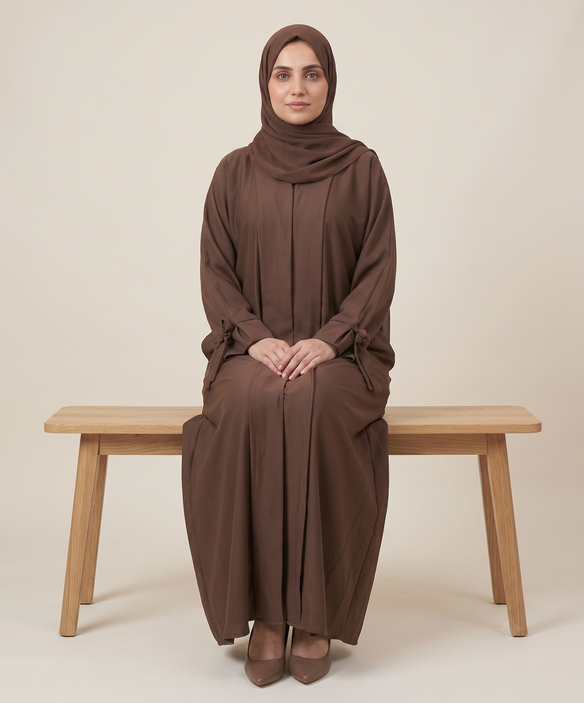 Zoom Nida Front Open Abaya - Image 8