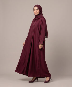 Zoom Nida Front Open Abaya