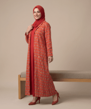 Front Open Gown With Lawn Inner