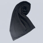 Georgette Scarf - BLACK