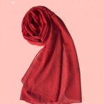 Georgette Scarf - CRIMSON RED