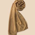 Georgette Scarf - LIGHT BROWN