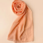 Georgette Scarf - NEON PEACH