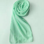 Georgette Scarf - NEON MINT GREEN
