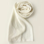 Georgette Scarf - OFF WHITE