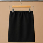 Georgette Niqabi with Elastic Headband - Black