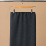 Georgette Niqabi with Elastic Headband - Dark Grey