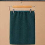 Georgette Niqabi with Elastic Headband - Dark Green