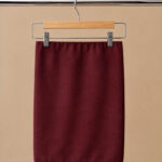Georgette Niqabi with Elastic Headband - Maroon