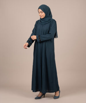 Zoom Nida Front Open Fancy Abaya